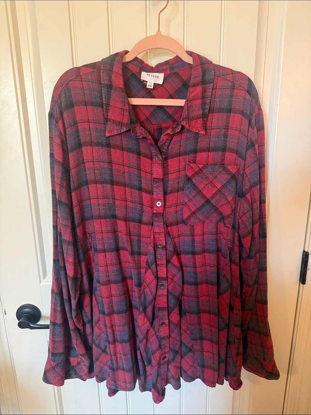 Heyson Red Plaid Button-Down Shirt